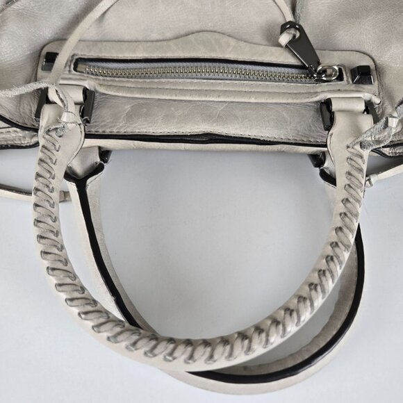 Rebecca Minkoff Regan Gray Satchel Bag Tassels Zip Top, Needs Cleaning - Picture 13 of 13